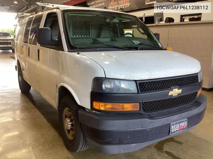 2020 Chevrolet Express Cargo Rwd 2500 Regular Wheelbase Wt VIN: 1GCWGAFP6L1238112 Lot: 40599751