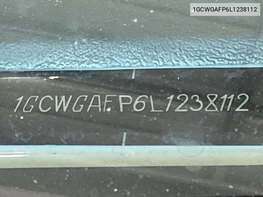 1GCWGAFP6L1238112 2020 Chevrolet Express Cargo Rwd 2500 Regular Wheelbase Wt