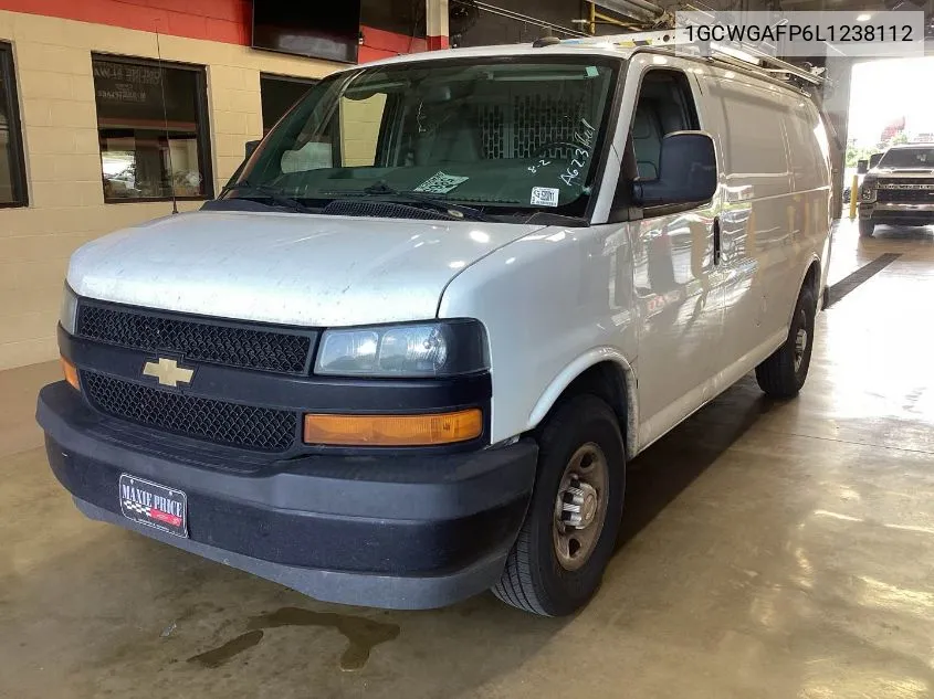 2020 Chevrolet Express Cargo Rwd 2500 Regular Wheelbase Wt VIN: 1GCWGAFP6L1238112 Lot: 40599751