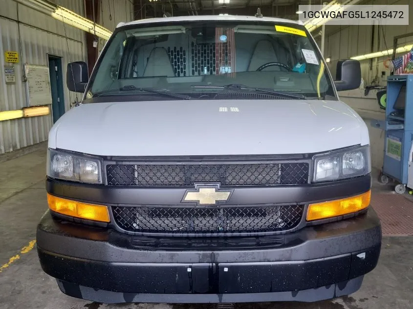 2020 Chevrolet Express Cargo Rwd 2500 Regular Wheelbase Wt VIN: 1GCWGAFG5L1245472 Lot: 40613857