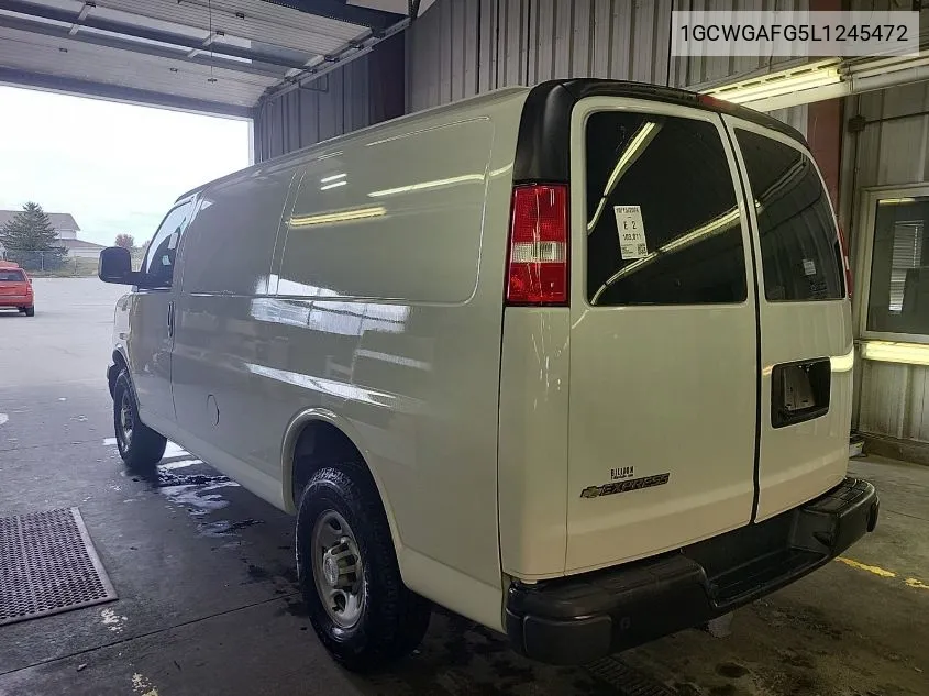 2020 Chevrolet Express Cargo Rwd 2500 Regular Wheelbase Wt VIN: 1GCWGAFG5L1245472 Lot: 40613857