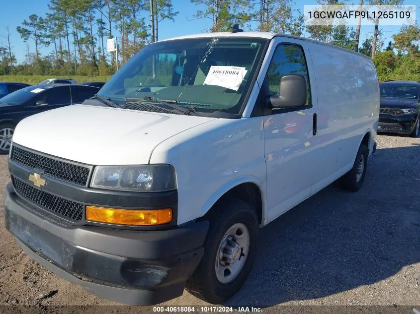 2020 Chevrolet Express Cargo Rwd 2500 Regular Wheelbase Wt VIN: 1GCWGAFP9L1265109 Lot: 40618084