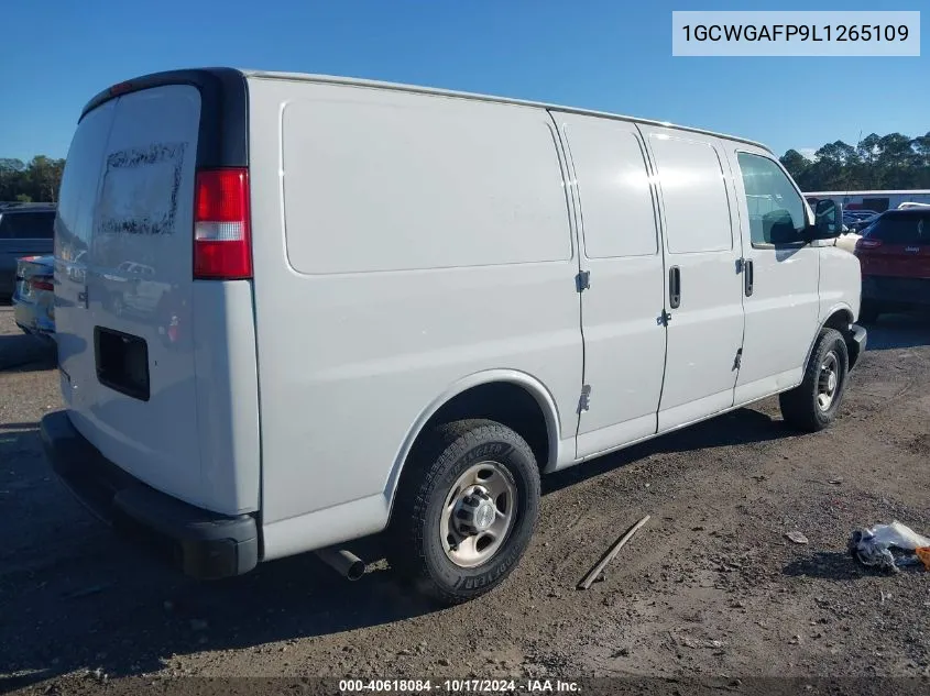 2020 Chevrolet Express Cargo Rwd 2500 Regular Wheelbase Wt VIN: 1GCWGAFP9L1265109 Lot: 40618084