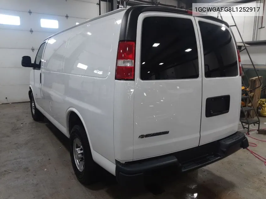 2020 Chevrolet Express Cargo Rwd 2500 Regular Wheelbase Wt VIN: 1GCWGAFG8L1252917 Lot: 40649040