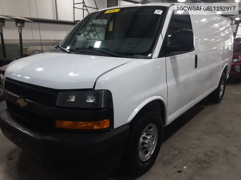 2020 Chevrolet Express Cargo Rwd 2500 Regular Wheelbase Wt VIN: 1GCWGAFG8L1252917 Lot: 40649040