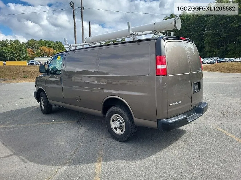 2020 Chevrolet Express Cargo Rwd 3500 Regular Wheelbase Wt VIN: 1GCZGGFGXL1205582 Lot: 40697040