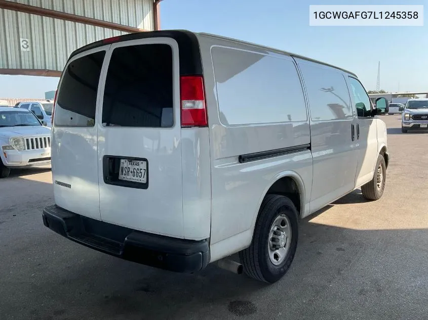 1GCWGAFG7L1245358 2020 Chevrolet Express G2500