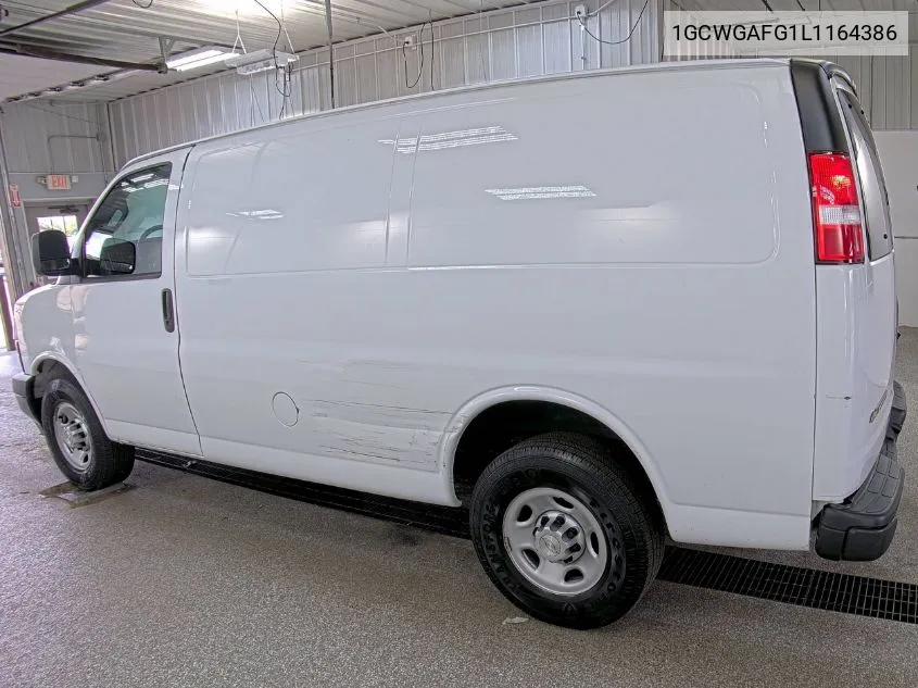 2020 Chevrolet Express Cargo Rwd 2500 Regular Wheelbase Wt VIN: 1GCWGAFG1L1164386 Lot: 40719635