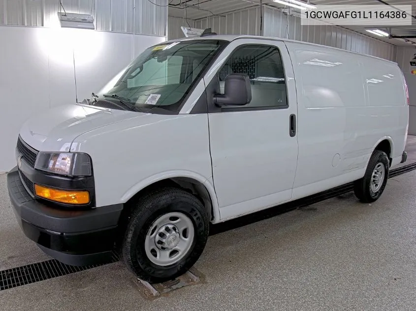 2020 Chevrolet Express Cargo Rwd 2500 Regular Wheelbase Wt VIN: 1GCWGAFG1L1164386 Lot: 40719635