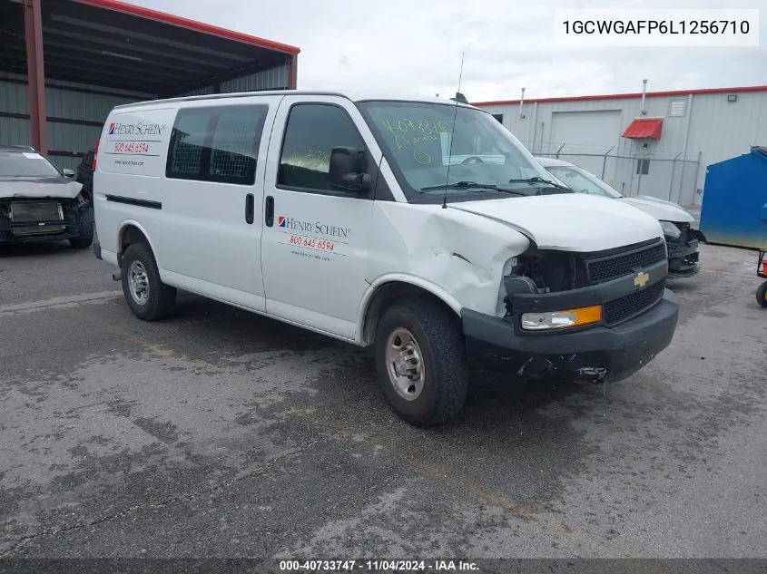 2020 Chevrolet Express Cargo Rwd 2500 Regular Wheelbase Wt VIN: 1GCWGAFP6L1256710 Lot: 40733747