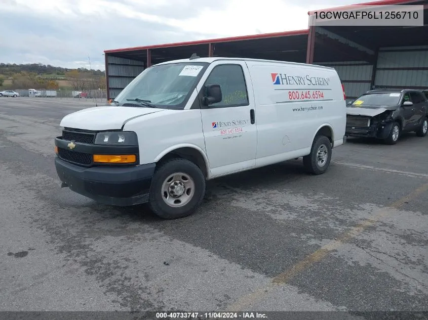 2020 Chevrolet Express Cargo Rwd 2500 Regular Wheelbase Wt VIN: 1GCWGAFP6L1256710 Lot: 40733747