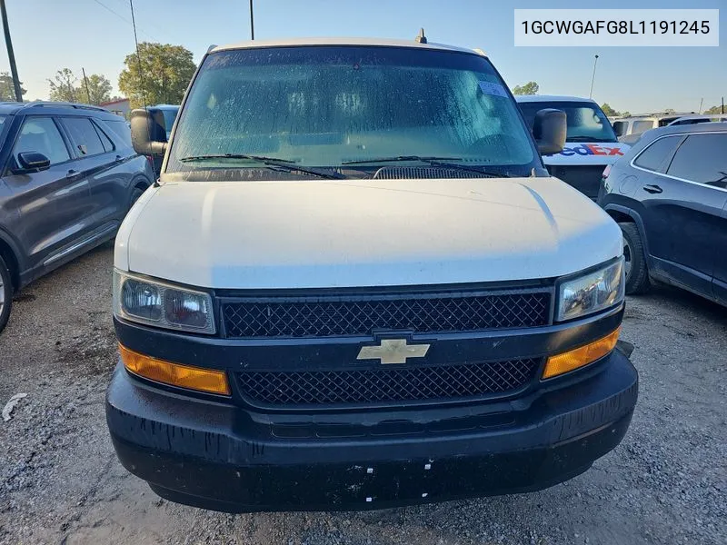 2020 Chevrolet Express G2500 VIN: 1GCWGAFG8L1191245 Lot: 40734100