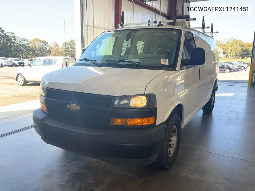 2020 Chevrolet Express G2500 VIN: 1GCWGAFPXL1241451 Lot: 40771703