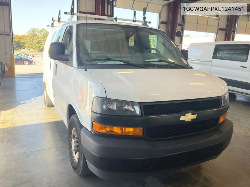 2020 Chevrolet Express G2500 VIN: 1GCWGAFPXL1241451 Lot: 40771703