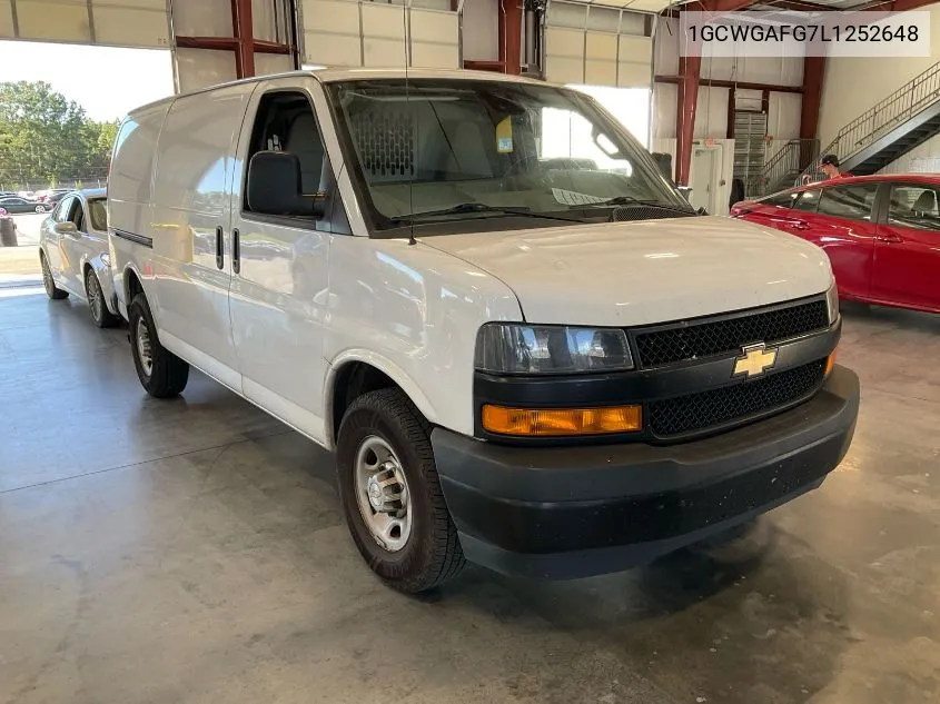 2020 Chevrolet Express G2500 VIN: 1GCWGAFG7L1252648 Lot: 40771706