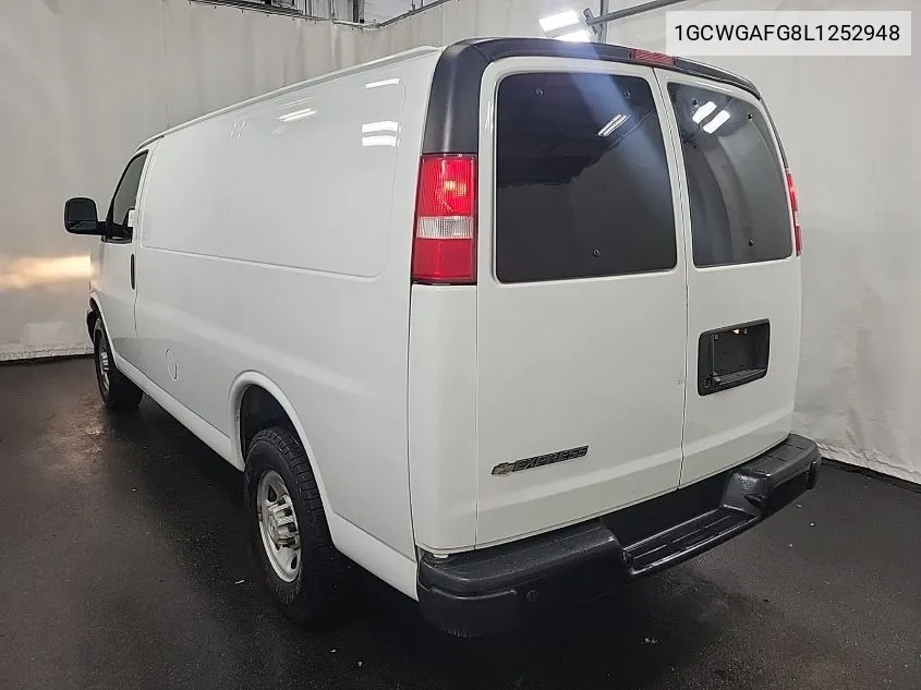 2020 Chevrolet Express G2500 VIN: 1GCWGAFG8L1252948 Lot: 40793722