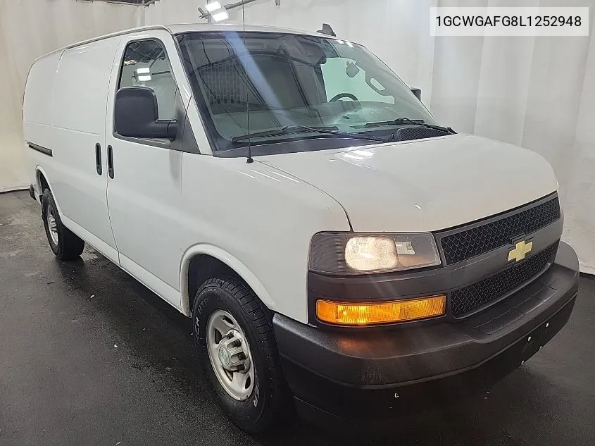 2020 Chevrolet Express G2500 VIN: 1GCWGAFG8L1252948 Lot: 40793722