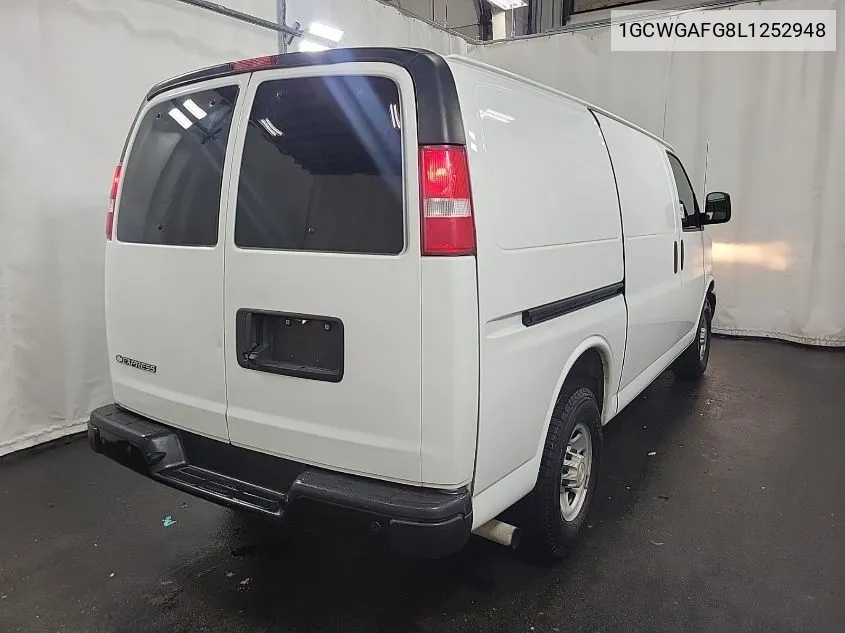 2020 Chevrolet Express G2500 VIN: 1GCWGAFG8L1252948 Lot: 40793722