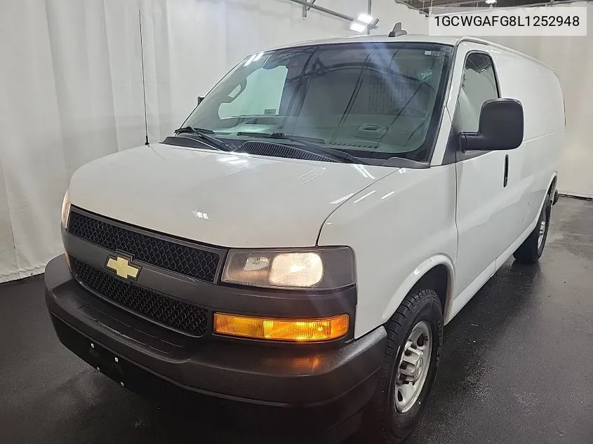 2020 Chevrolet Express G2500 VIN: 1GCWGAFG8L1252948 Lot: 40793722