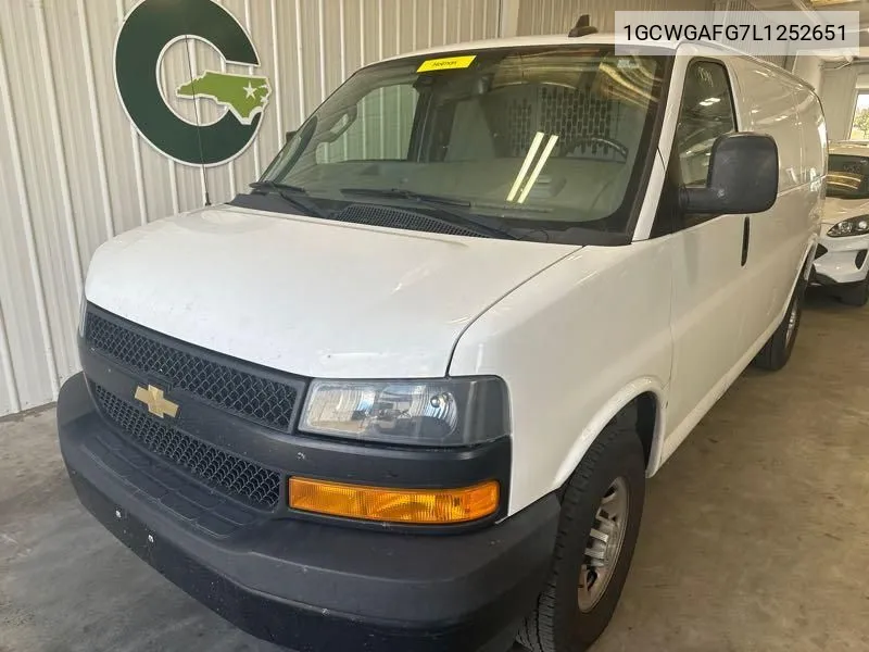 2020 Chevrolet Express G2500 VIN: 1GCWGAFG7L1252651 Lot: 40795112