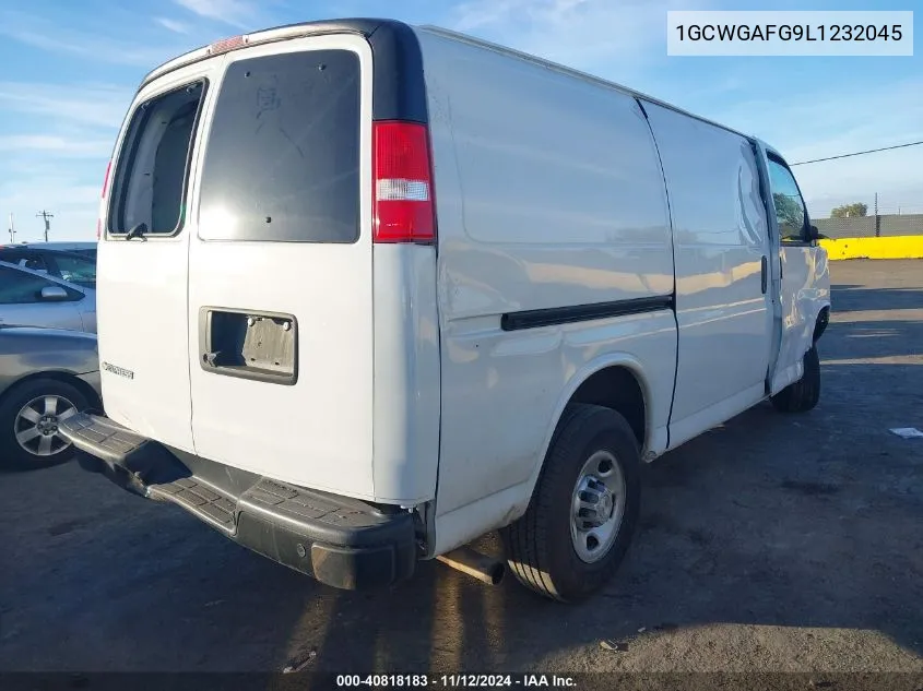 2020 Chevrolet Express Cargo Rwd 2500 Regular Wheelbase Wt VIN: 1GCWGAFG9L1232045 Lot: 40818183