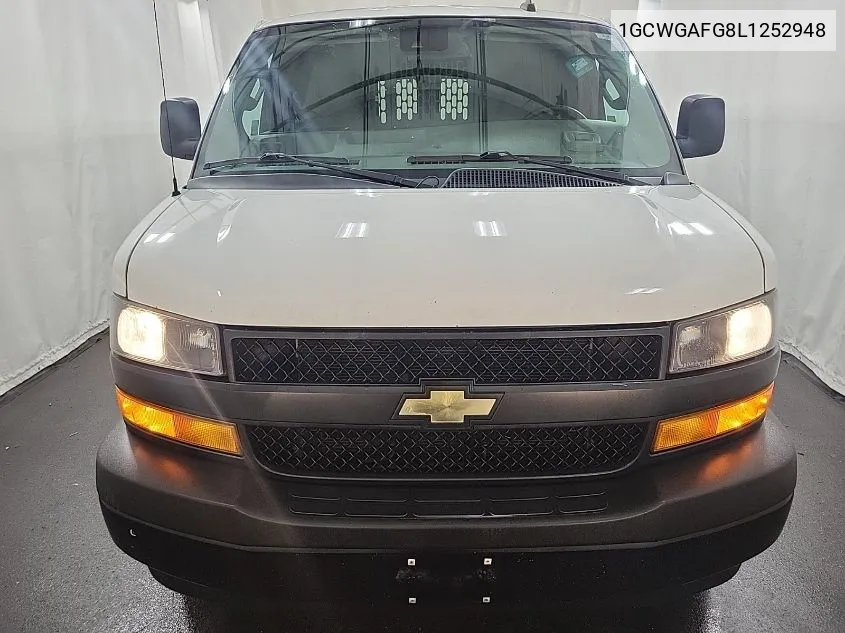 2020 Chevrolet Express Cargo Rwd 2500 Regular Wheelbase Wt VIN: 1GCWGAFG8L1252948 Lot: 40835794