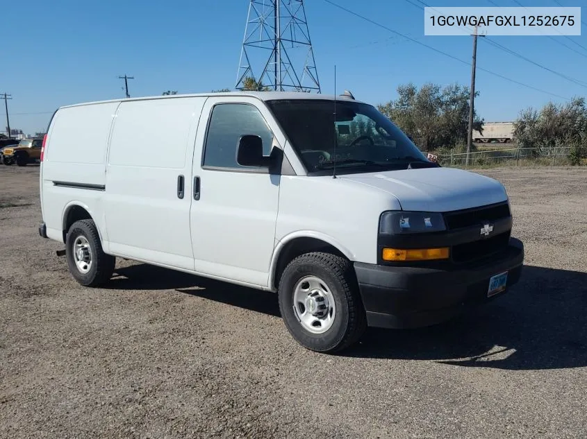 2020 Chevrolet Express G2500 VIN: 1GCWGAFGXL1252675 Lot: 40836681