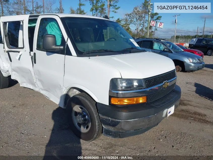 2020 Chevrolet Express Passenger Rwd 3500 Extended Wheelbase Lt VIN: 1GAZGPFG7L1246454 Lot: 40860680