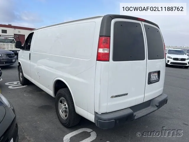 2020 Chevrolet Express G2500 VIN: 1GCWGAFG2L1188762 Lot: 40869375