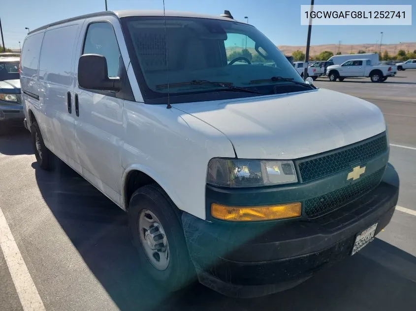 2020 Chevrolet Express G2500 VIN: 1GCWGAFG8L1252741 Lot: 40879163