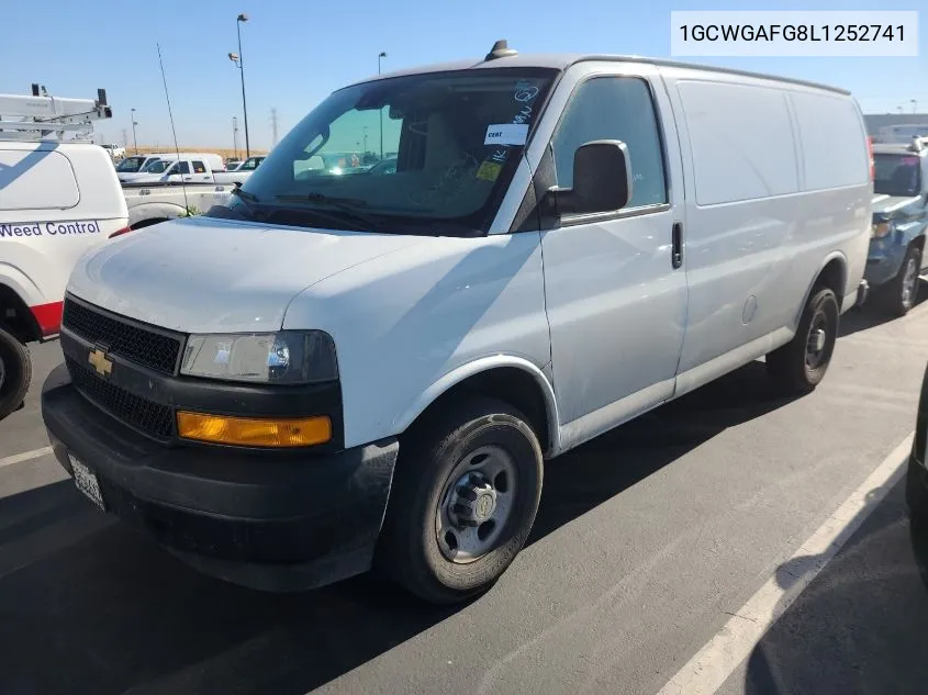 2020 Chevrolet Express G2500 VIN: 1GCWGAFG8L1252741 Lot: 40879163