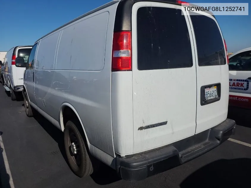 2020 Chevrolet Express G2500 VIN: 1GCWGAFG8L1252741 Lot: 40879163