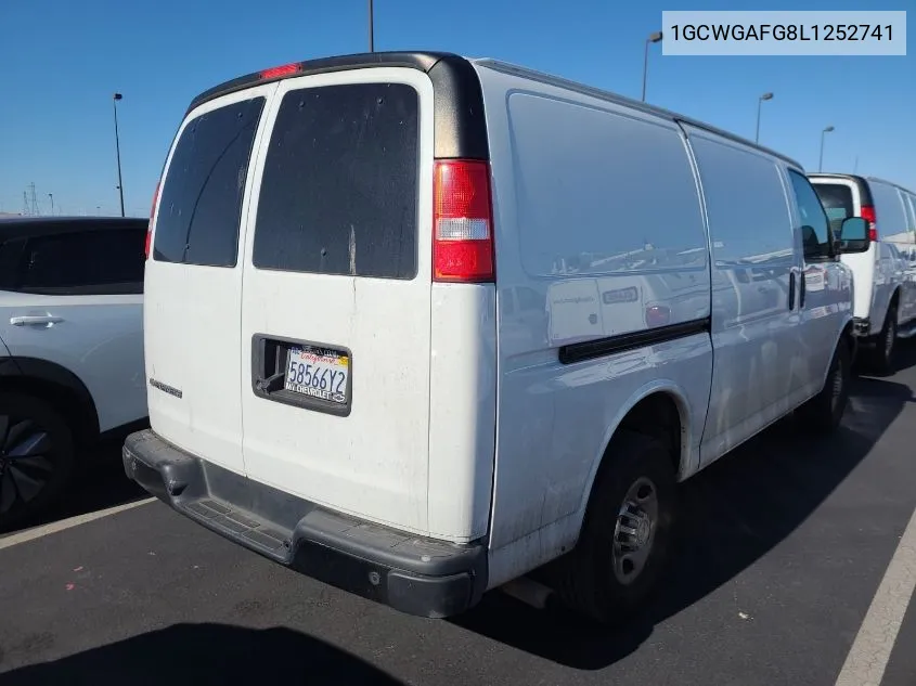 2020 Chevrolet Express G2500 VIN: 1GCWGAFG8L1252741 Lot: 40879163