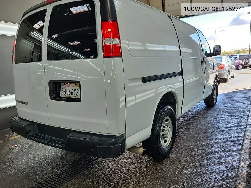 2020 Chevrolet Express Cargo Rwd 2500 Regular Wheelbase Wt VIN: 1GCWGAFG8L1252741 Lot: 40935851