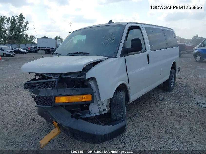 2021 Chevrolet Express VIN: 1GCWGAFP8M1255866 Lot: 12076451