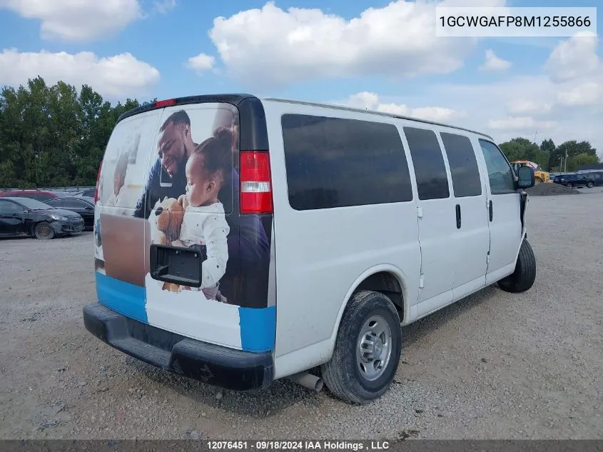 2021 Chevrolet Express VIN: 1GCWGAFP8M1255866 Lot: 12076451