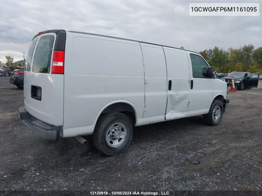 2021 Chevrolet Express G2500 VIN: 1GCWGAFP6M1161095 Lot: 12120919