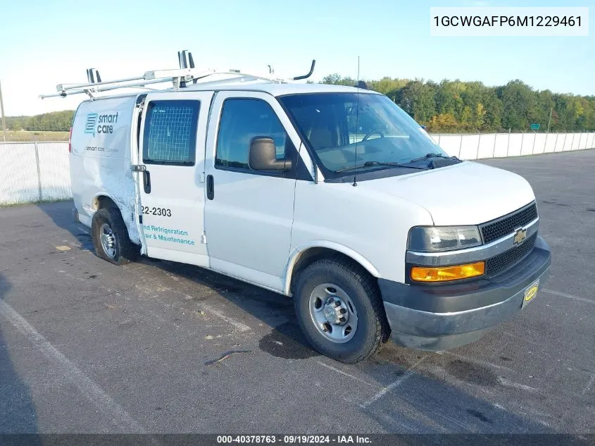 2021 Chevrolet Express Cargo Rwd 2500 Regular Wheelbase Wt VIN: 1GCWGAFP6M1229461 Lot: 40378763