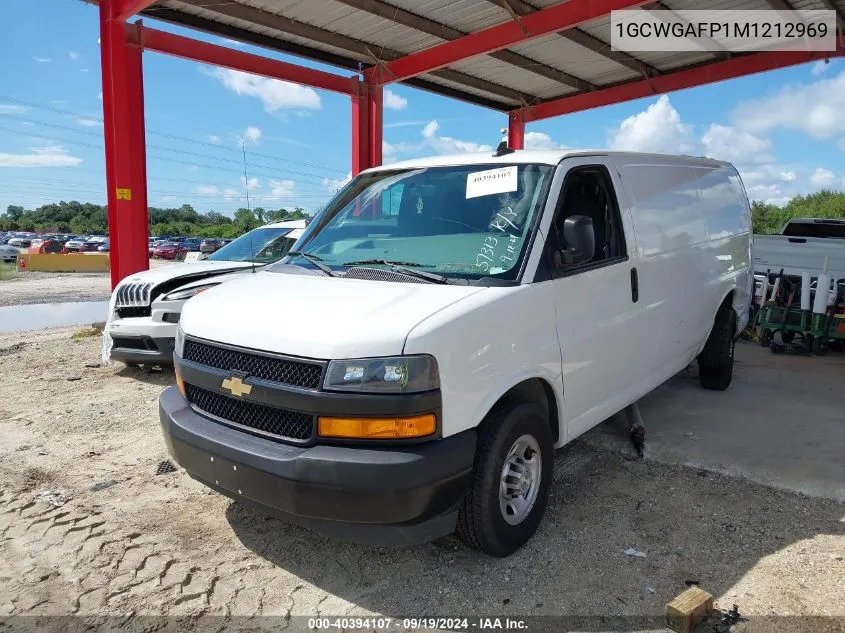 1GCWGAFP1M1212969 2021 Chevrolet Express Cargo Rwd 2500 Regular Wheelbase Wt