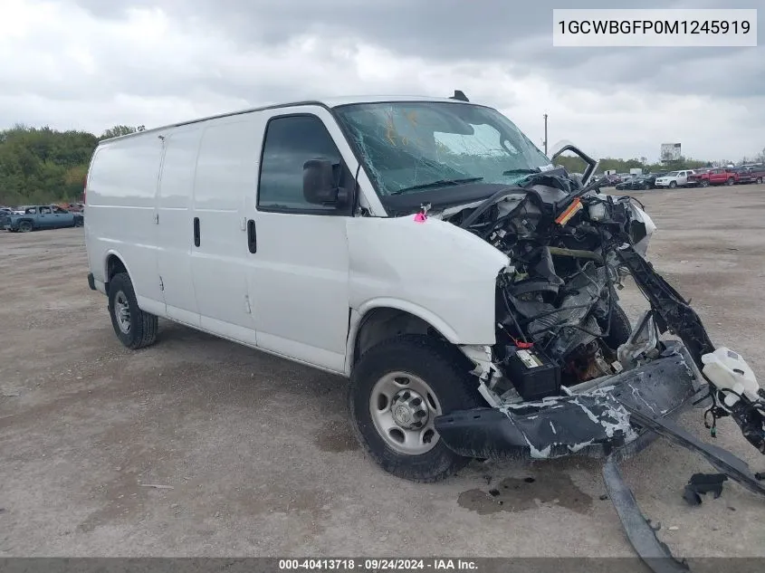 2021 Chevrolet Express VIN: 1GCWBGFP0M1245919 Lot: 40413718