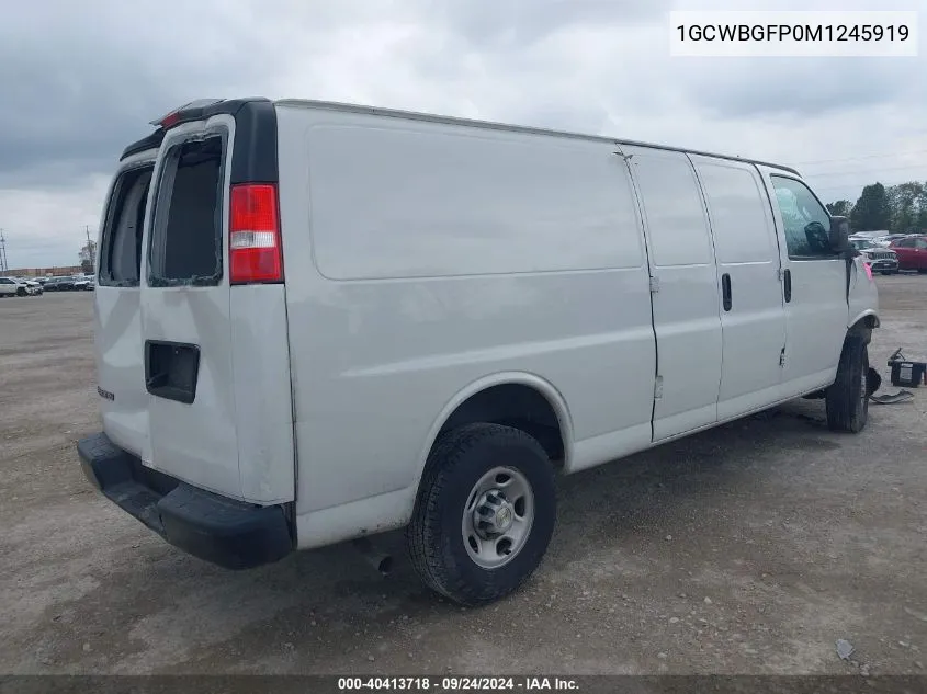 2021 Chevrolet Express VIN: 1GCWBGFP0M1245919 Lot: 40413718