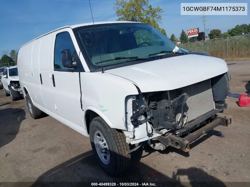 1GCWGBF74M1175373 2021 Chevrolet Express Cargo Rwd 2500 Extended Wheelbase Wt