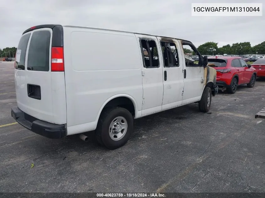 2021 Chevrolet Express Cargo Rwd 2500 Regular Wheelbase Wt VIN: 1GCWGAFP1M1310044 Lot: 40623759