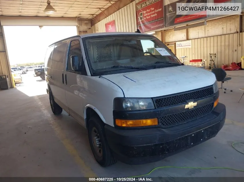 2021 Chevrolet Express Cargo Rwd 2500 Regular Wheelbase Wt VIN: 1GCWGAFP4M1266427 Lot: 40687225