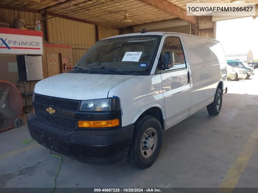 2021 Chevrolet Express Cargo Rwd 2500 Regular Wheelbase Wt VIN: 1GCWGAFP4M1266427 Lot: 40687225