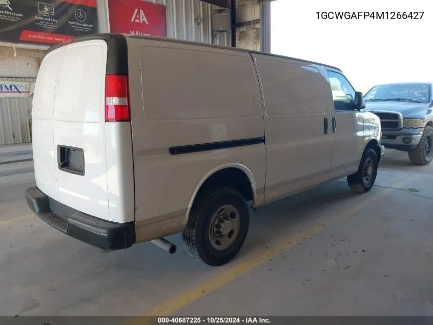 2021 Chevrolet Express Cargo Rwd 2500 Regular Wheelbase Wt VIN: 1GCWGAFP4M1266427 Lot: 40687225