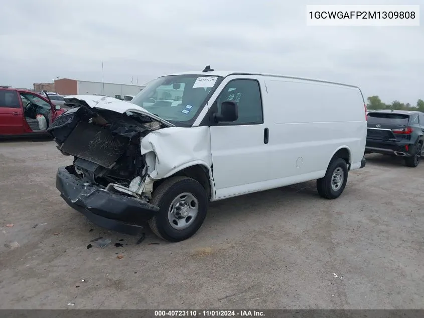 2021 Chevrolet Express Cargo Rwd 2500 Regular Wheelbase Wt VIN: 1GCWGAFP2M1309808 Lot: 40723110