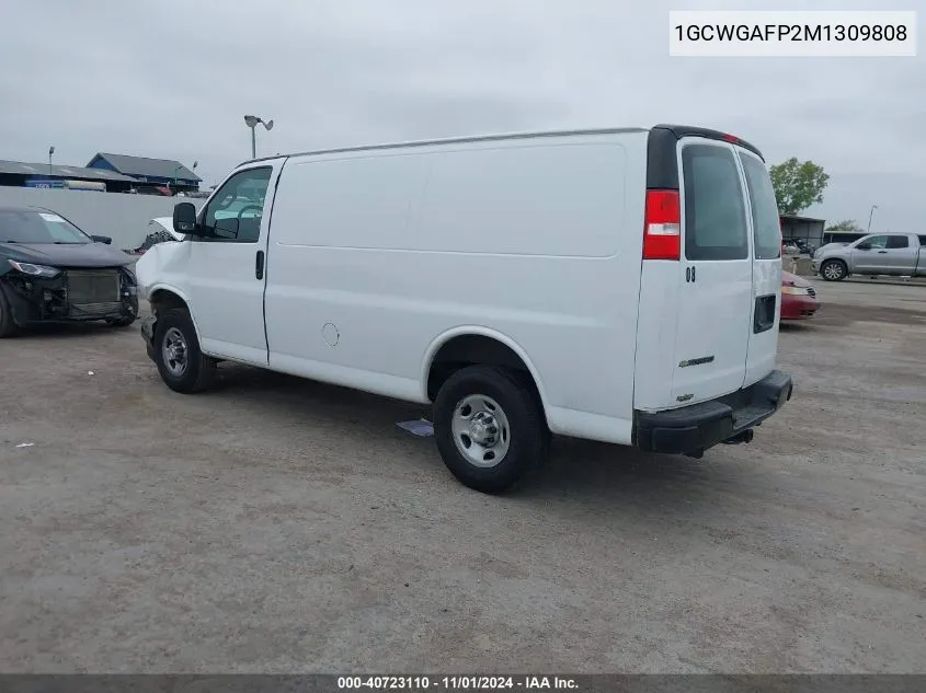 2021 Chevrolet Express Cargo Rwd 2500 Regular Wheelbase Wt VIN: 1GCWGAFP2M1309808 Lot: 40723110