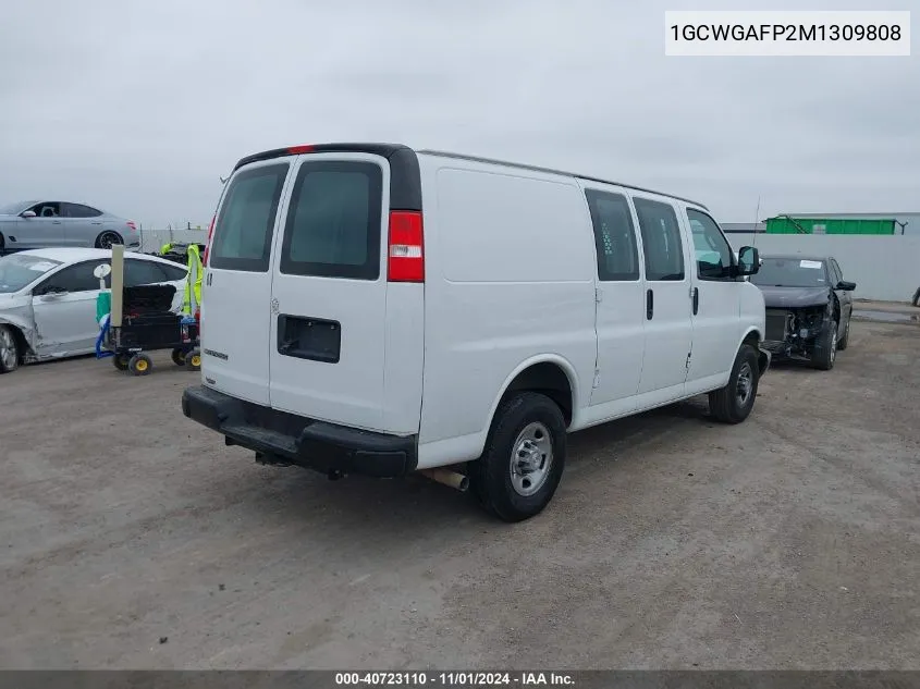 2021 Chevrolet Express Cargo Rwd 2500 Regular Wheelbase Wt VIN: 1GCWGAFP2M1309808 Lot: 40723110