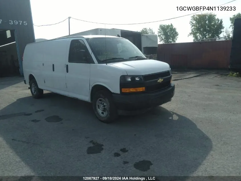 1GCWGBFP4N1139233 2022 Chevrolet Express Cargo Van